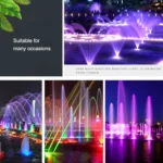 Landscape Colorful Color Changing Ring LED Stainless Steel Underwater Fountain Light - Image 7