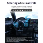 S-072A 7 inch IPS Screen Car Android Player GPS Navigation Bluetooth Touch Radio, Support Mirror Link & FM & WIFI & Steering Wheel Control - Image 6