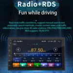 S-072A 7 inch IPS Screen Car Android Player GPS Navigation Bluetooth Touch Radio, Support Mirror Link & FM & WIFI & Steering Wheel Control - Image 8