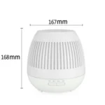 400ml Hollow-out LED Humidifier Wood Grain Air Purifier Aromatherapy Machine with Colorful LED Light - Image 2