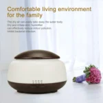 Wood Grain Humidifier Air Purifier Ultrasonic Atomization Household Aromatherapy Machine with Colorful LED Light - Image 6