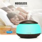 Wood Grain Humidifier Air Purifier Ultrasonic Atomization Household Aromatherapy Machine with Colorful LED Light - Image 10