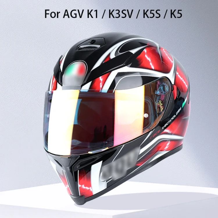 EDA002366501_B2.webp Motorcycle Helmet Visor Anti-UV Wind Shield Lens For AGV K1 / K3SV / K5 - Image 3