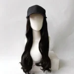 Hat Big Curve Wig One-piece Long Curly Chemical Fiber Headgear for Women - Image 3