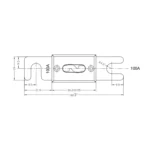 5 PCS 100A Gold-plated Large Forkbolt Car ANL Fuse - Image 5