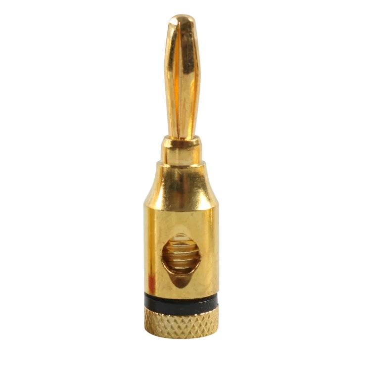 EDA002430701_1.webp Car Gold-plated Red and Black 4mm Banana Head Audio Plug - Image 2