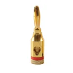 Car Gold-plated Red and Black 4mm Banana Head Audio Plug - Image 3