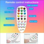 GVVOOHOME LED Symphony Remote Control Floor Atmosphere Light - Image 4