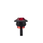 15 in 1 Red + Amber + White Light Truck Trailer LED Round Side Marker Lamp - Image 4