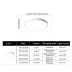 Macaron LED Round Ceiling Lamp, 3-Colors Light - Image 2