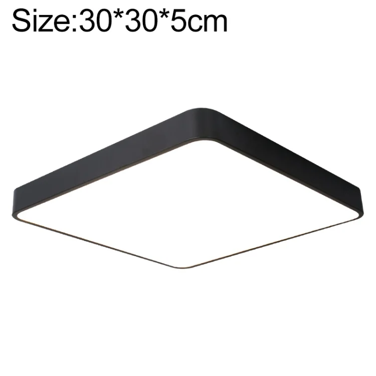 Macaron LED Square Ceiling Lamp, White Light