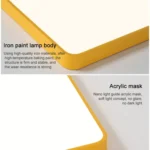 Macaron LED Rectangle Ceiling Lamp, White Light - Image 5