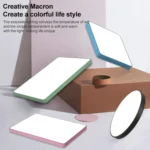 Macaron LED Rectangle Ceiling Lamp, Stepless Dimming - Image 3