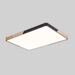 Wood Macaron LED Rectangle Ceiling Lamp, White Light - Image 7