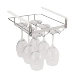 304 Stainless Steel Hanging Wine Glass Shelf Drain Rack Cup Holder - Image 2