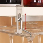304 Stainless Steel Hanging Wine Glass Shelf Drain Rack Cup Holder - Image 7