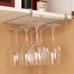 304 Stainless Steel Hanging Wine Glass Shelf Drain Rack Cup Holder - Image 8