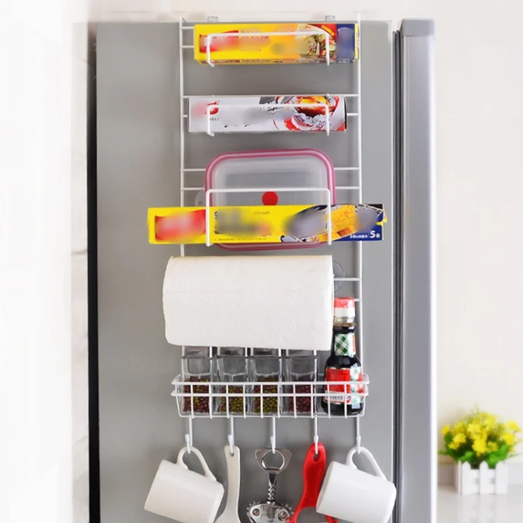 EDA00265901_1.webp Multi-layer Fridge Storage Rack Side Shelf Sidewall Holder Multi-function Kitchen Organizer Household - Image 2