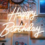 Happy Birthday Party LED Decorative Neon Lamp - Image 3