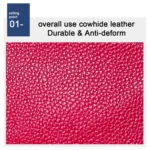 Litchi Texture Cowhide Hand Held Small Wallet for Ladies - Image 3