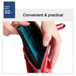 3506 Oil Wax Vintage Texture RFID Anti-Degaussing Hand Held Wallet for Ladies - Image 4