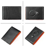 9618 Men RFID Anti-Theft Cowhide Wallet with Location Tracker Pocket - Image 6