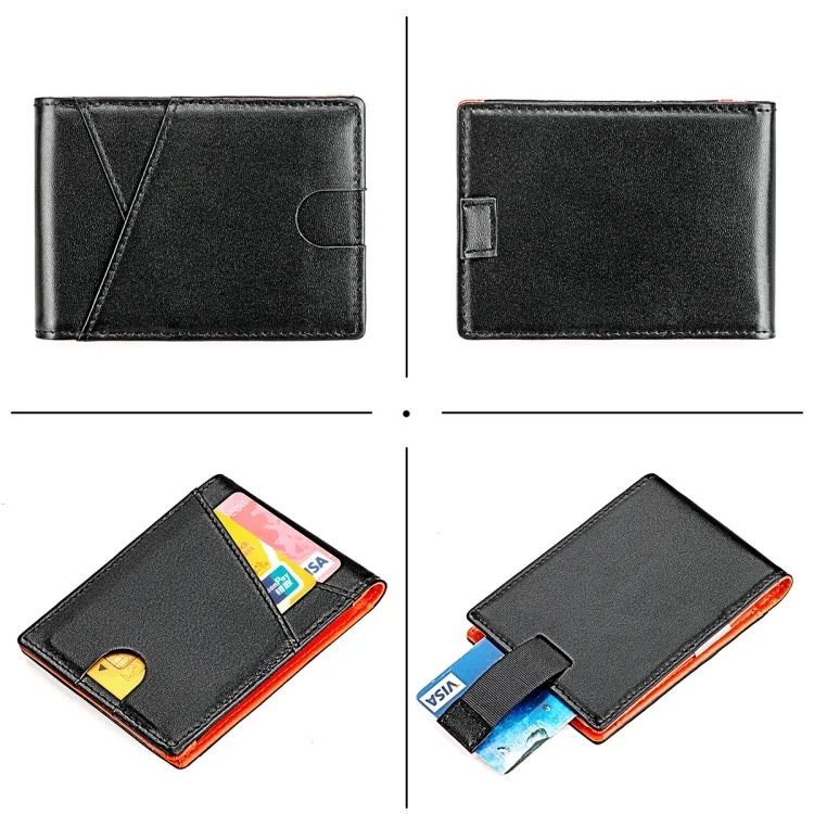 EDA002890101A_1.webp 9653SN Men and Women Two-fold RFID Anti-theft Wallet with Y-shaped Front Pocket - Image 6