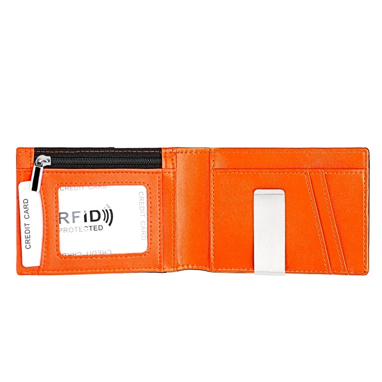 EDA002890101A_2.webp 9653SN Men and Women Two-fold RFID Anti-theft Wallet with Y-shaped Front Pocket - Image 7