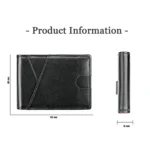9653SN Men and Women Two-fold RFID Anti-theft Wallet with Y-shaped Front Pocket - Image 2