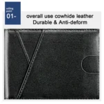 9653SN Men and Women Two-fold RFID Anti-theft Wallet with Y-shaped Front Pocket - Image 4