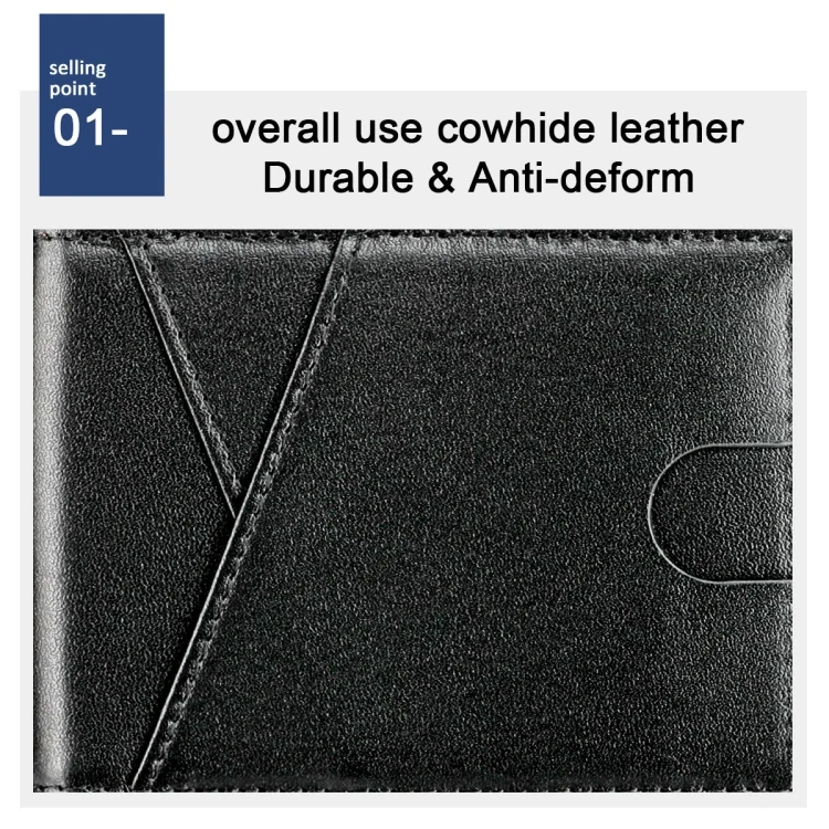 EDA002890101_B3.webp 9653SN Men and Women Two-fold RFID Anti-theft Wallet with Y-shaped Front Pocket - Image 4