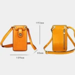 SJB68 Second Cowhide Mini Crossbody Mobile Phone Bag for Ladies - Image 3