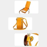 SJB68 Second Cowhide Mini Crossbody Mobile Phone Bag for Ladies - Image 4