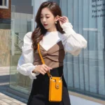 SJB68 Second Cowhide Mini Crossbody Mobile Phone Bag for Ladies - Image 6