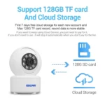 ESCAM QF005 4MP Indoor HD WiFi Pan-tilt Camera, Support Motion Detection / Two-way Audio / Night Vision - Image 8