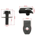 35 in 1 Car Hood Fender Bumper Fixing Kit for Infiniti G35 Sedan 2003-2008 - Image 4