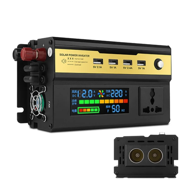 EDA003028501.webp 8896 500W Car Smart Multi-functional Digital Display Inverter - Image 1