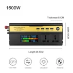 8896 1600W Car Smart Multi-functional Digital Display Inverter - Image 3