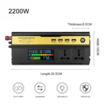 8896 2200W Car Smart Multi-functional Digital Display Inverter - Image 3