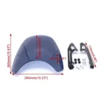 XRL-DF-7654 Motorcycle Headlight Retro Windshield for DUCATI - Image 2