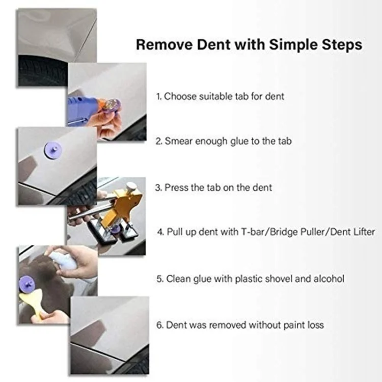EDA003091701_6.webp D3 96 in 1 Car Paintless Dent Dings Repair Lifter Tools Kit - Image 7