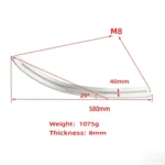 N8 10 in 1 Car Paintless Dent Removal Fender Damage Repair Puller Lifter Arc Crowbar Tools Hook Rods kit - Image 3