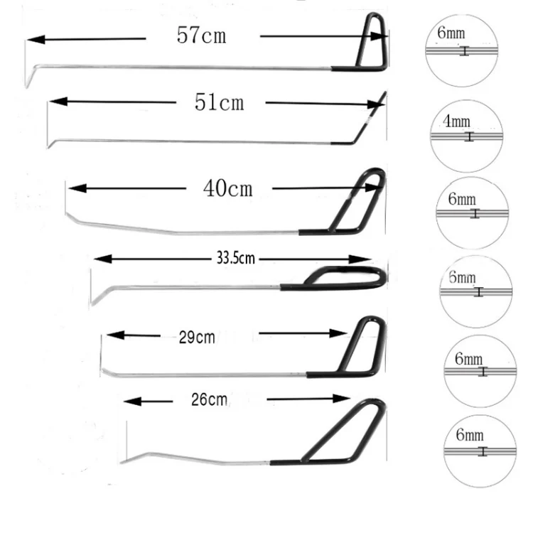 EDA0031052_1.webp Q1 16 in 1 Car Paintless Dent Repair Hail Remover Hooks Rods Kit - Image 2