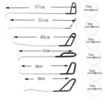 Q1 23 in 1 Car Paintless Dent Repair Hail Remover Hooks Rods Kit - Image 2