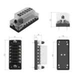 6 Way Fuse Box Blade Fuse Holder with Negative for Auto Car Truck Boat - Image 7