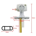 2 PCS Motorcycle Fuel Tap Valve Petcock Fuel Tank Gas Switch - Image 4
