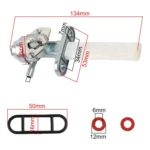 2 PCS Motorcycle Fuel Tap Valve Petcock Fuel Tank Gas Switch for Suzuki TM75 - Image 5