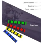 2 PCS Motorcycle Modification Accessories PVC Horn ShapeHand Grip Cover Handlebar Set - Image 6