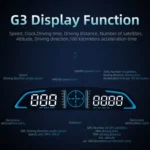 G3 Car 5.5 inch HUD Head-up Display HD GPS Speed Alarm Odometer - Image 4
