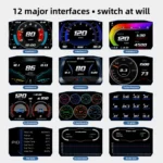 P1 3.5 inch Car OBD2 GPS HUD Head Up System Smart Digital Speedometer Meter Display - Image 5